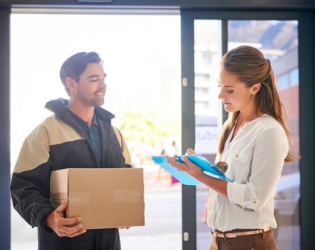 courier doorway woman sign package delivery compliance policy with parcel people employee client house boxes ecommerce with logistics writing product with shipping 590464 465524